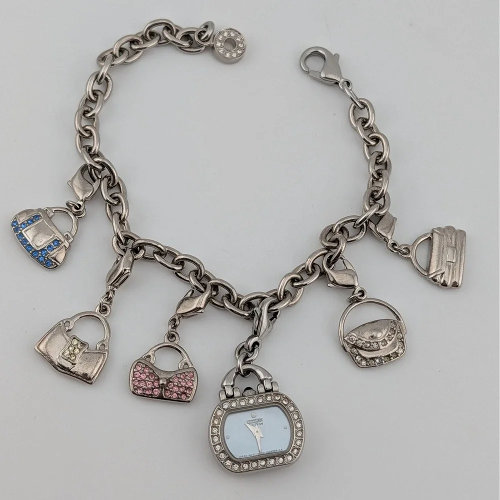 Citizen Eco-Drive Purse Charm Bracelet Watch G620-S022061‎ MOP Dial
